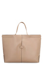 TOD'S Elegant Leather Tote Handbag with Detachable Pocket - 37cm Width