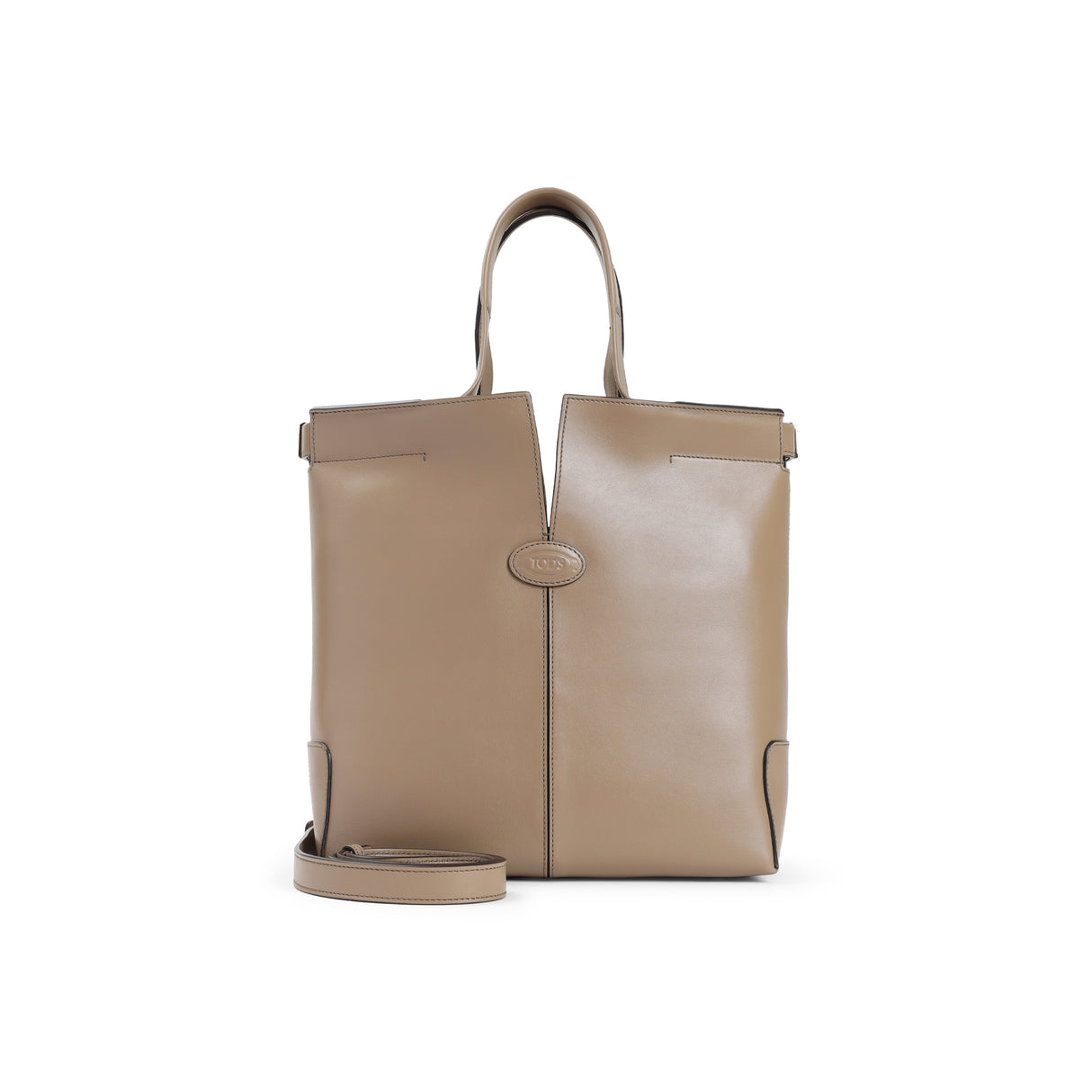 TOD'S Elegant Leather Tote Handbag - 25.5cm x 27cm x 13cm