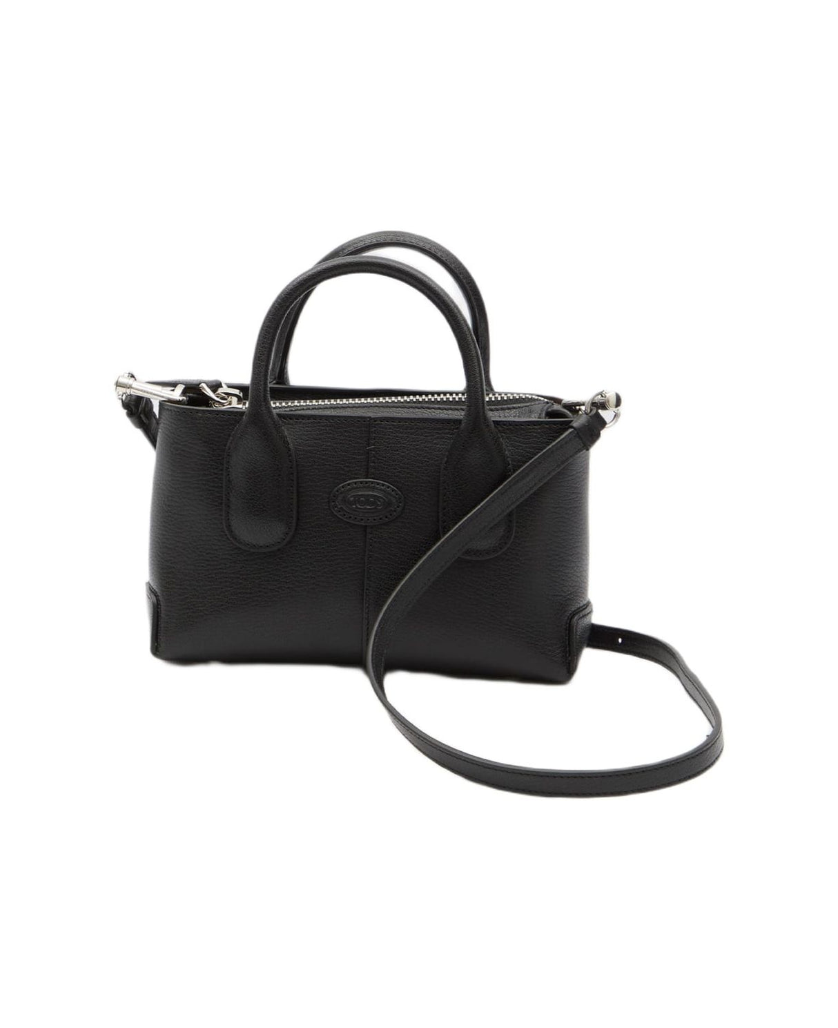 TOD'S Mini Leather Handbag with Smooth Grain Texture