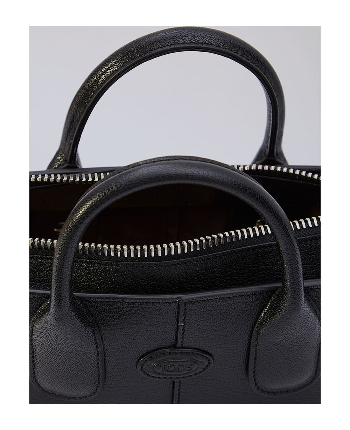 TOD'S Mini Leather Handbag with Smooth Grain Texture