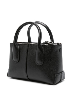 TOD'S Mini Leather Handbag with Smooth Grain Texture