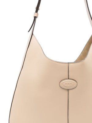 TOD'S Mini Leather Hobo Handbag with Adjustable Shoulder Strap