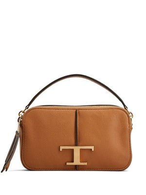 TOD'S Caramel Brown Leather Handbag for Women - SS24 Collection