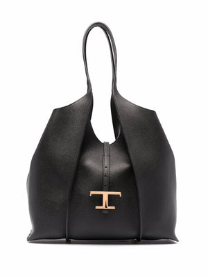 TOD'S Timeless Medium Leather Tote Handbag