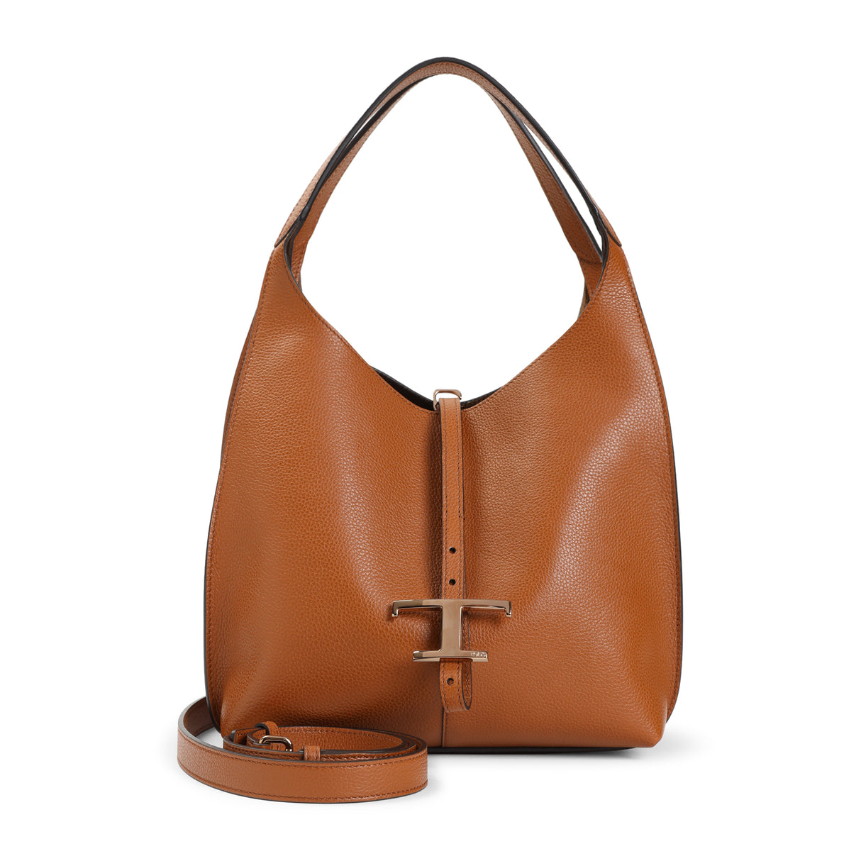 TOD'S Elegant Grained Leather Tote Bag - 29cm x 23cm x 16cm