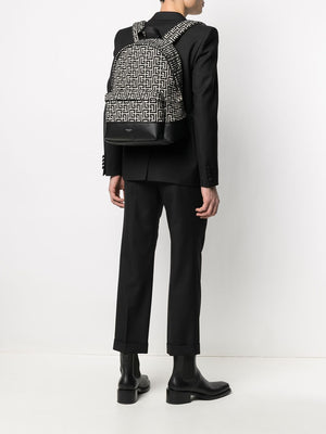 BALMAIN City Jacquard Monogra Backpack - SS22 Collection