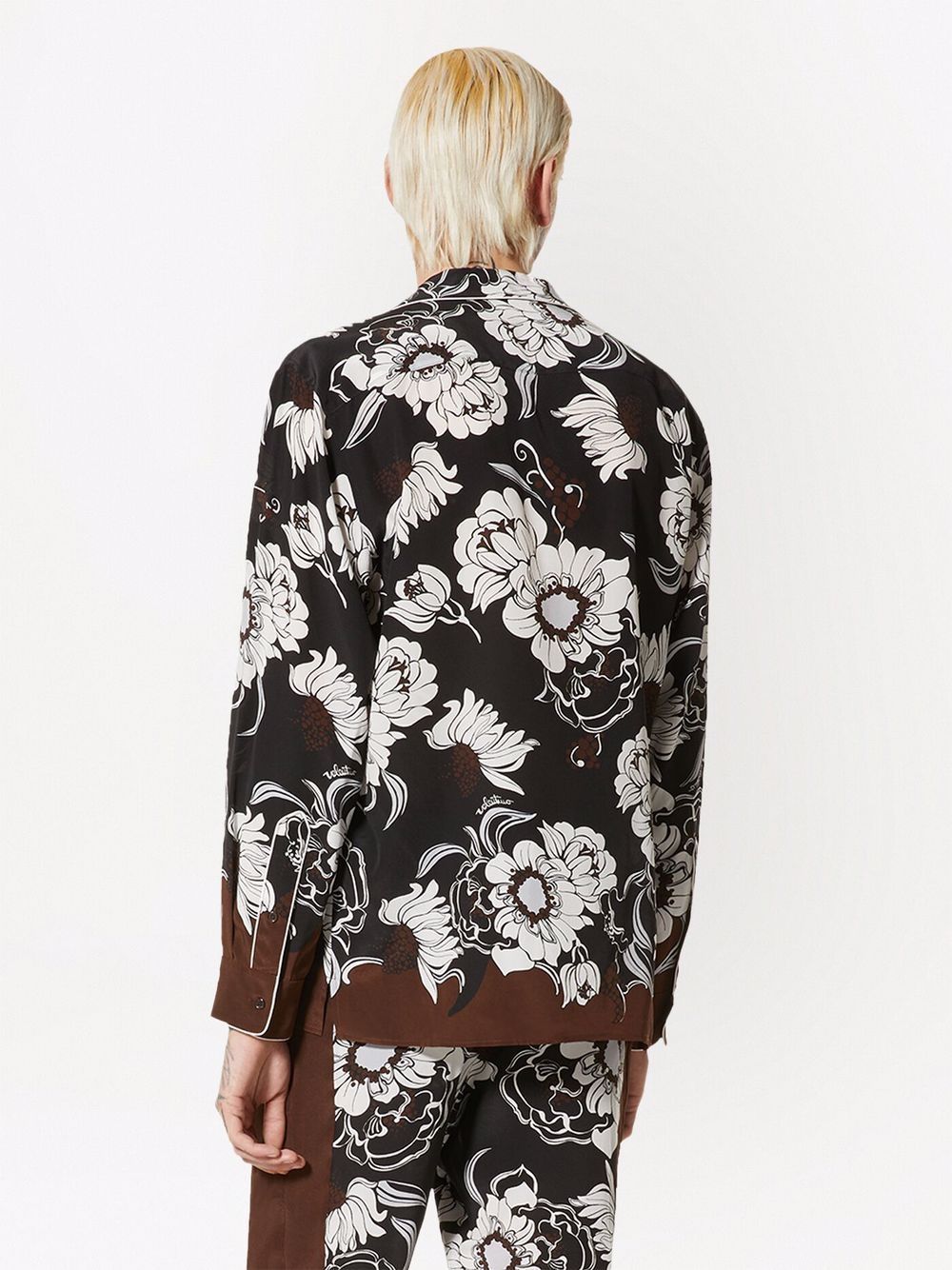 VALENTINO Street Flowers Mini Long Sleeve Shirt