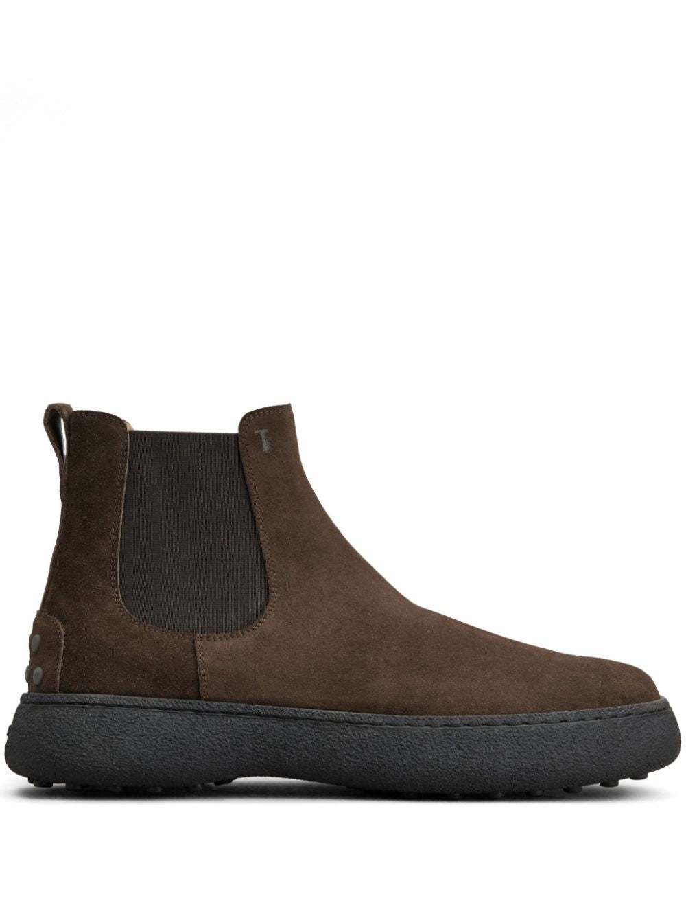 TOD'S Men's Leather Chelsea Boots with Round Toe Design