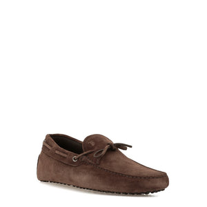 TOD'S Classic Brown Suede Loafers