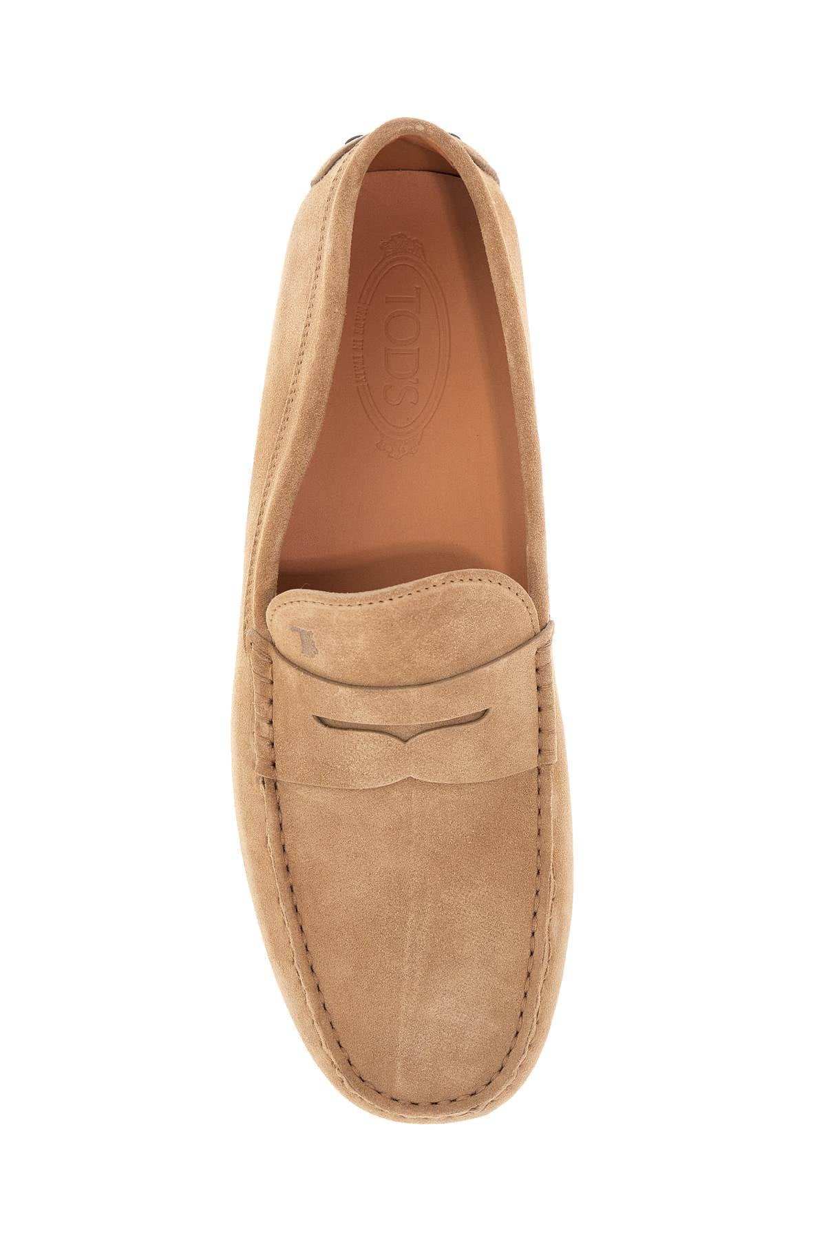 TOD`S Suede Rubber Driving Loafers