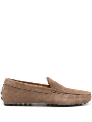 TOD`S Suede Rubber Driving Loafers