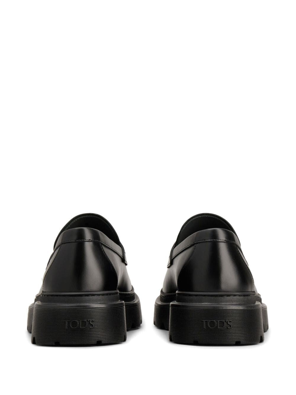 TOD'S Men's Premium Rubber Leather Loafers