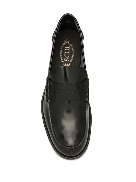 TOD'S Men's Leather Loafers - Slip-On Style