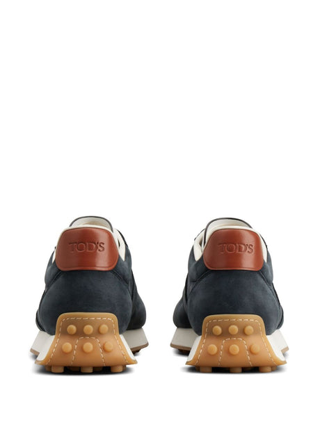 TOD'S Men's Leather Sneakers with Panelled Design