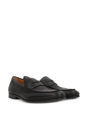 TOD`S Grained Leather Penny Loafers for Women