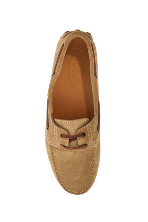 TOD`S Suede Rubber Bubble Boat Loafers for Women