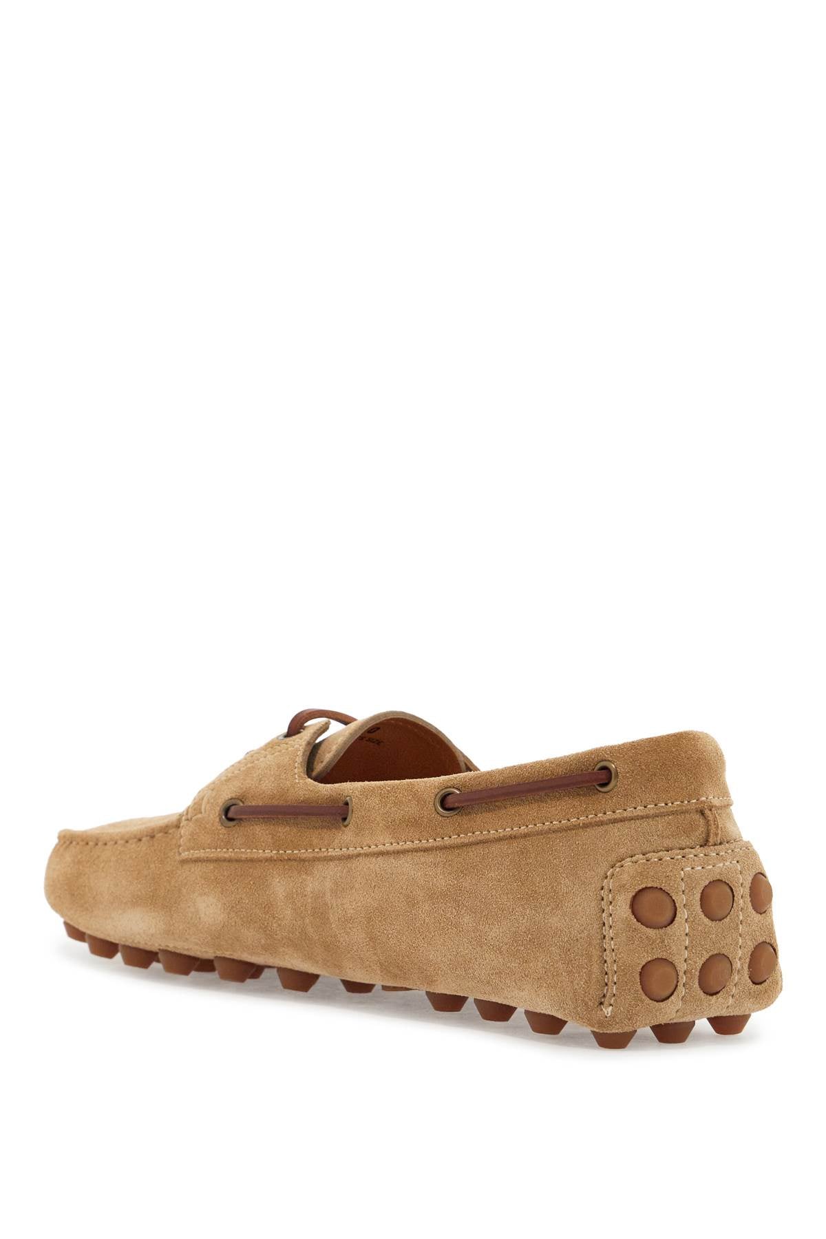 TOD`S Suede Rubber Bubble Boat Loafers for Women