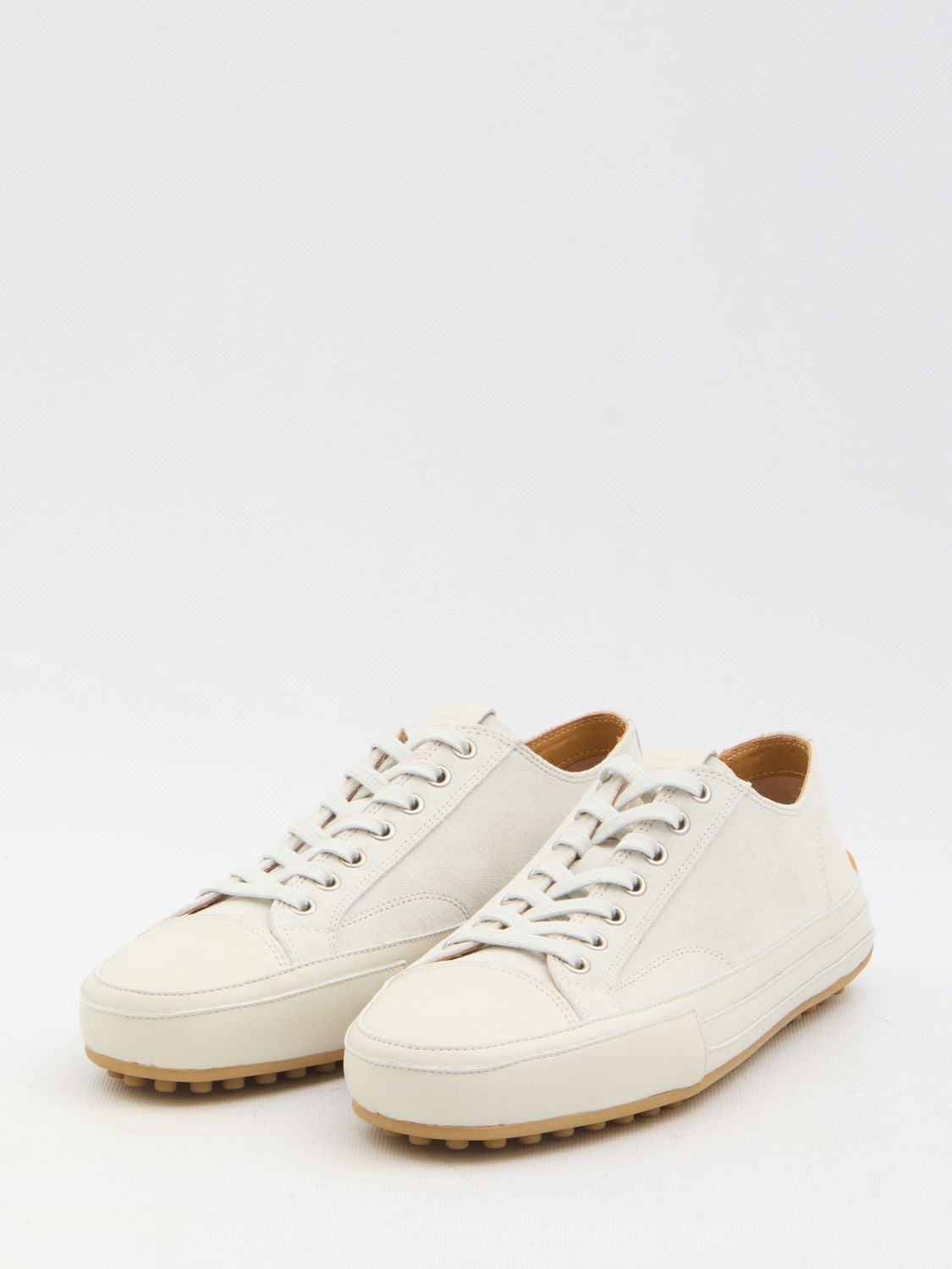 TOD'S Men's Suede Leather Sneakers with Smooth Details