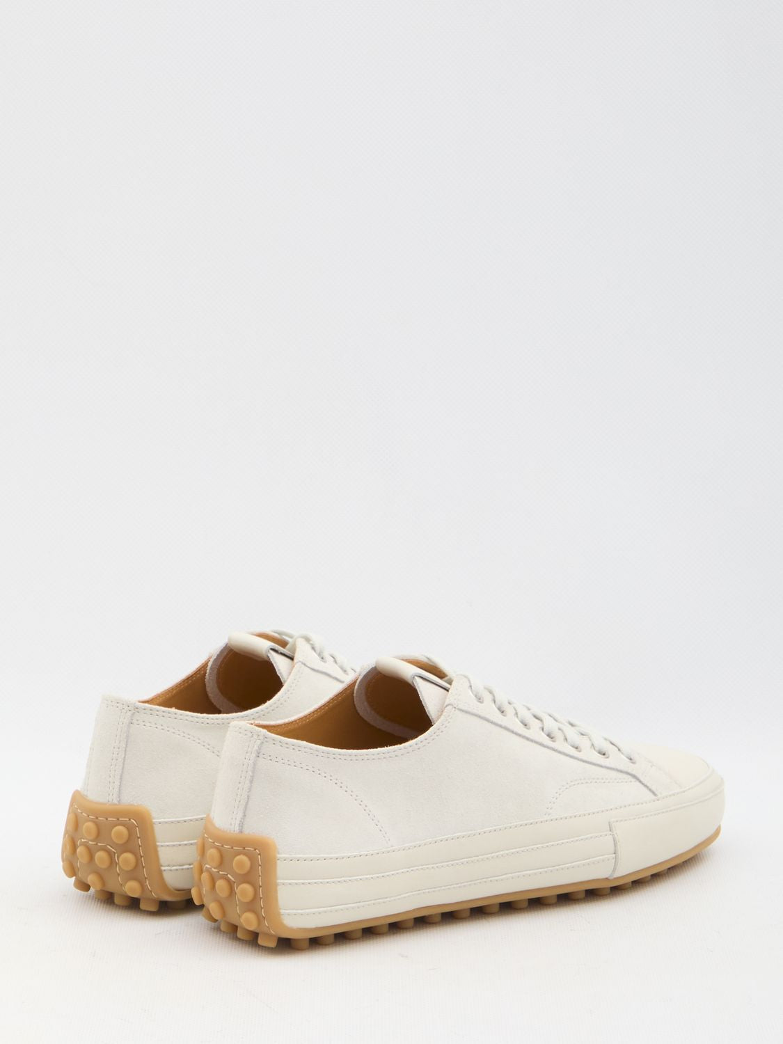 TOD'S Men's Suede Leather Sneakers with Smooth Details