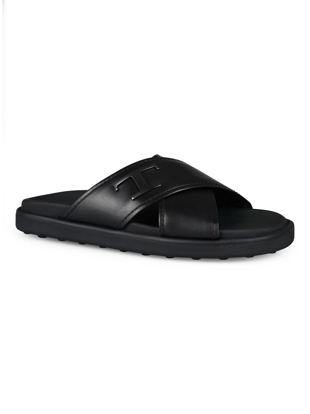 TOD'S Men's Leather Slide Sandals