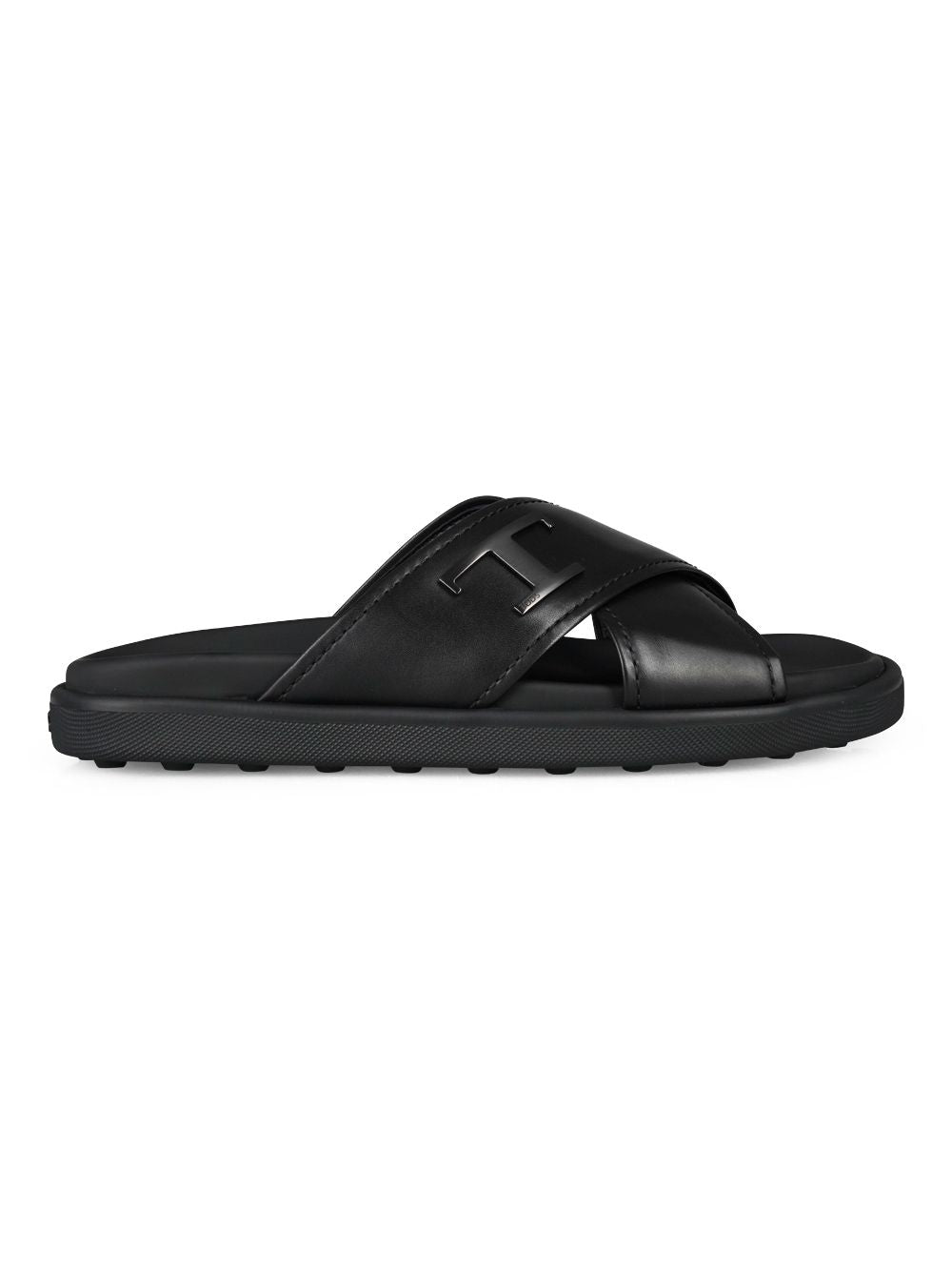 TOD'S Men's Leather Slide Sandals