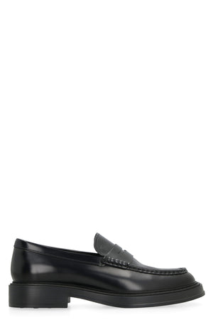 TOD'S Men's Classic Black Leather Loafers