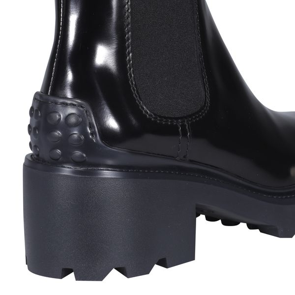 TOD'S Elegant Leather Chelsea Ankle Boots - 15cm Height