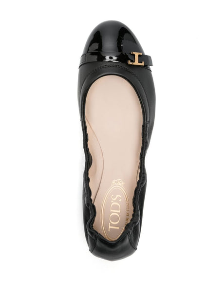 TOD'S Timeless Leather Ballet Flats