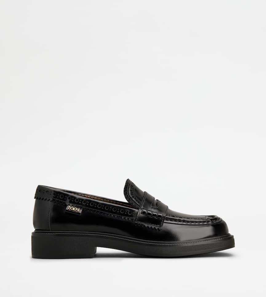 TOD'S Classic Leather Loafers with Horsebit Detail