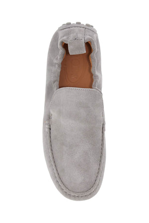 TOD`S Rubber Curled Suede Loafers for Men