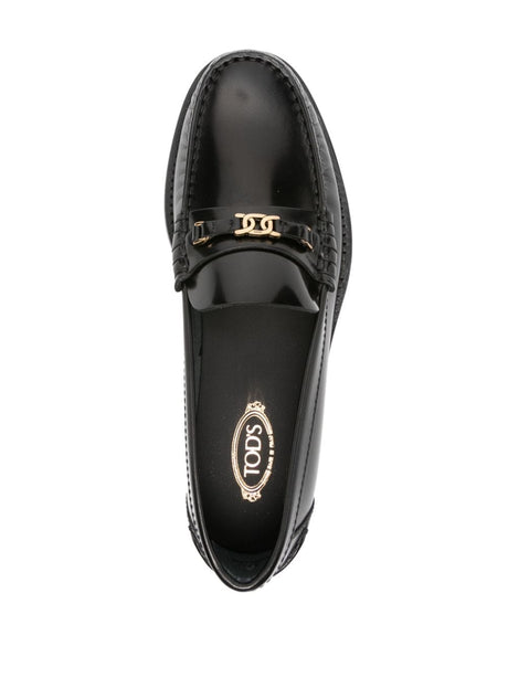 TOD'S Women's Chain Leather Loafers - Slip-On Style