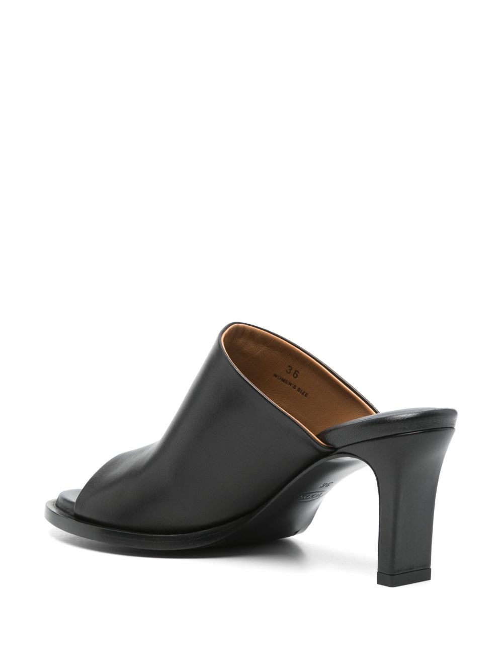 TOD'S Leather Heel Sandals for Women - Mid Heel Design