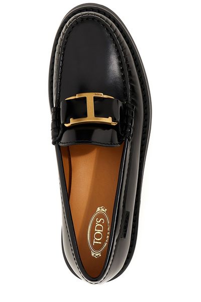 Women's Leather Moccasins in Sleek Black