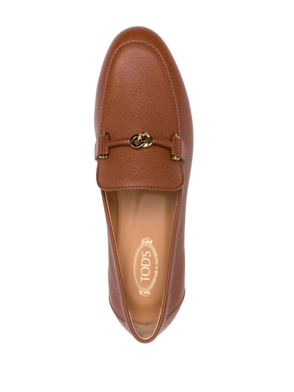 TOD'S Brown Leather Loafers - SS24コレクション