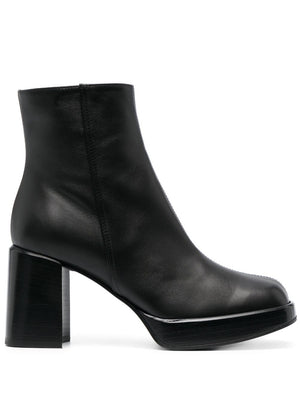 TOD'S Statement-Making Square-Toe Leather Boots for Women - FW23