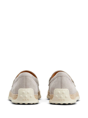 TOD'S Suede Leather Loafers for Women