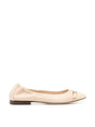 TOD'S Logo Strap Leather Ballerinas