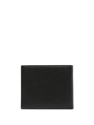 TOM FORD Leather Bifold Wallet with Logo Stamp