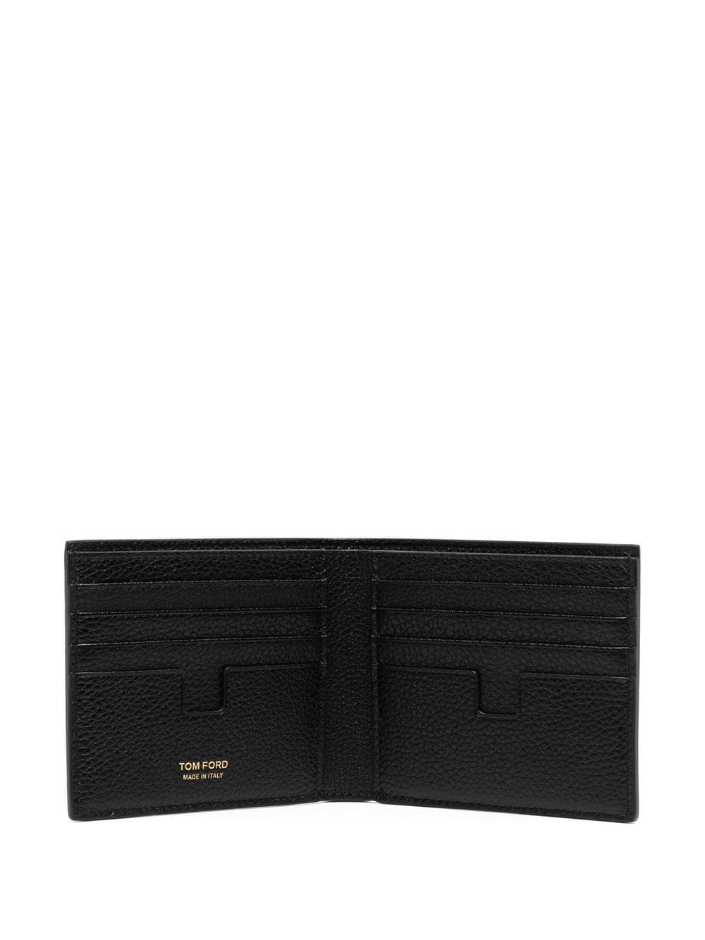 TOM FORD Leather Bifold Wallet with Logo Stamp