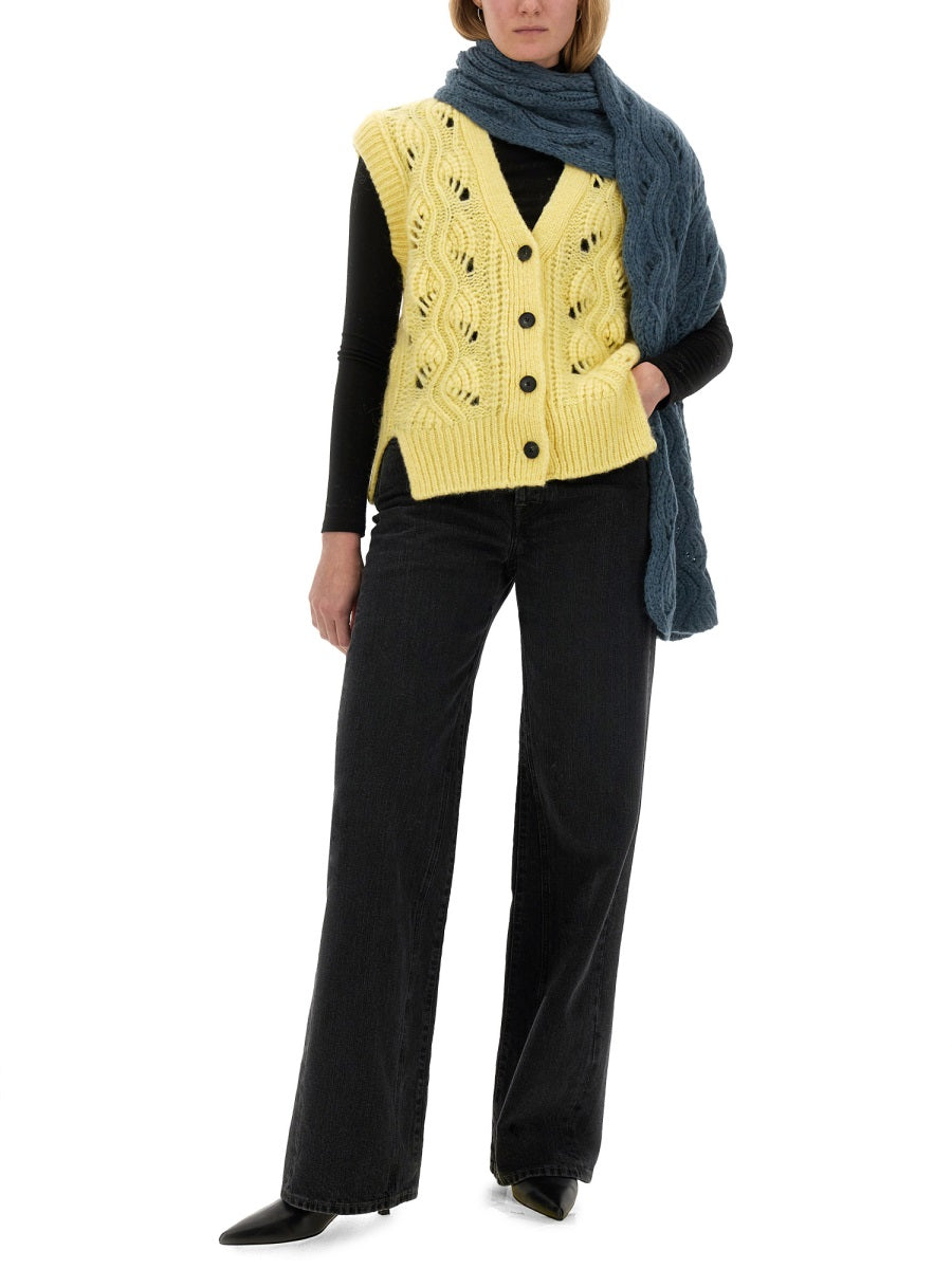 MILA SCHON Women’s Regular Fit Alpaca Cardigan