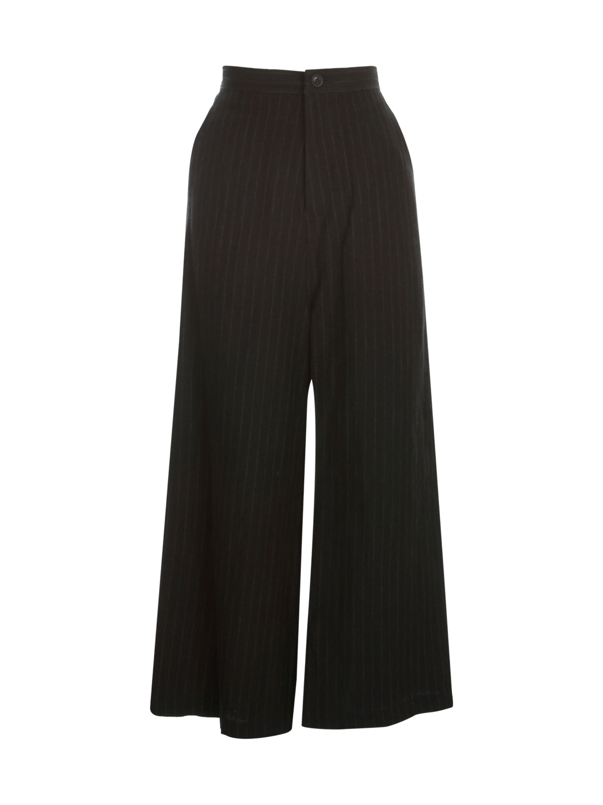 Y'S Straight Thick Pinstripe Trousers