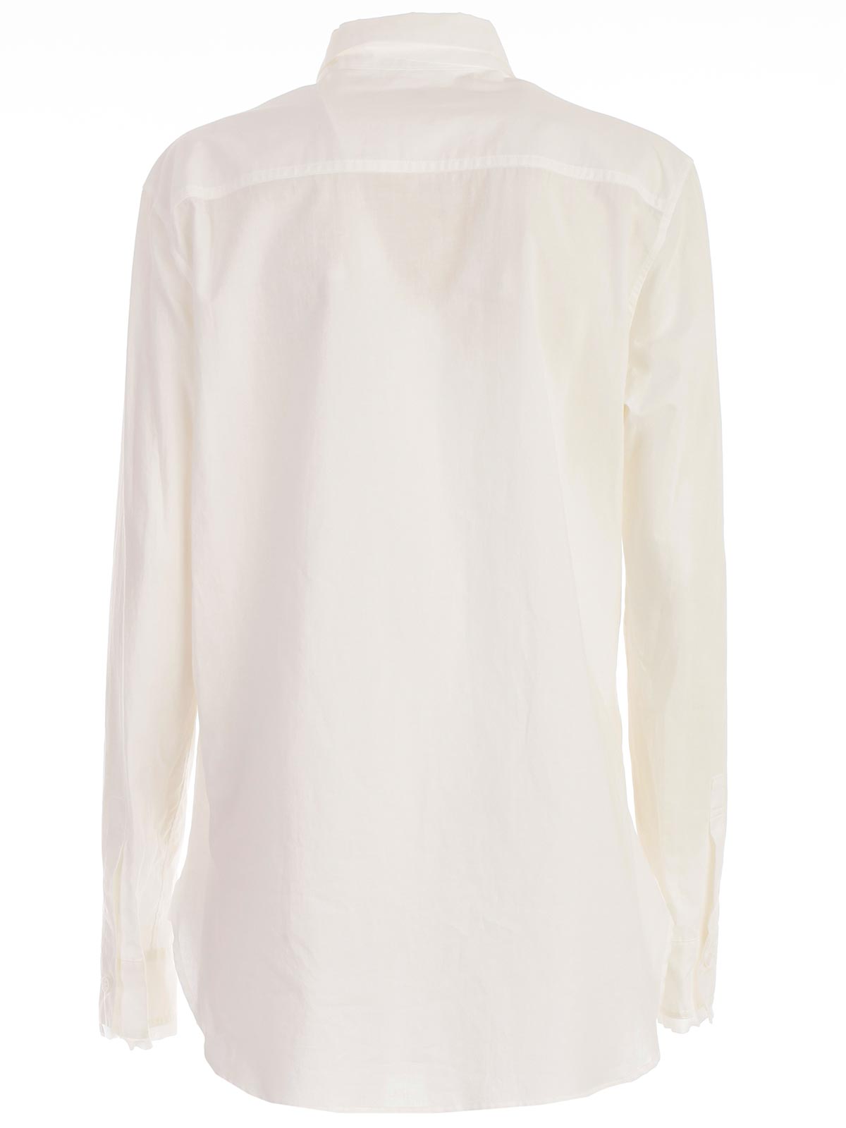 Y'S Long Sleeve Shirt with Pocket and Double Collar