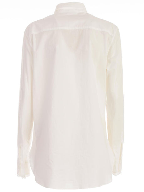 Y'S Long Sleeve Shirt with Pocket and Double Collar