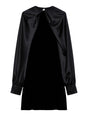 MAX MARA Luxurious Velvet and Satin Mini Dress