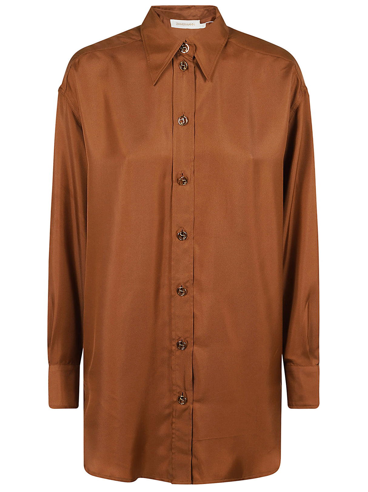 ZIMMERMANN Luxurious Silk Shirt with Ruffled Cuffs for Women