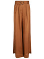 ZIMMERMANN High Waist Wide Leg Trousers with Pleats