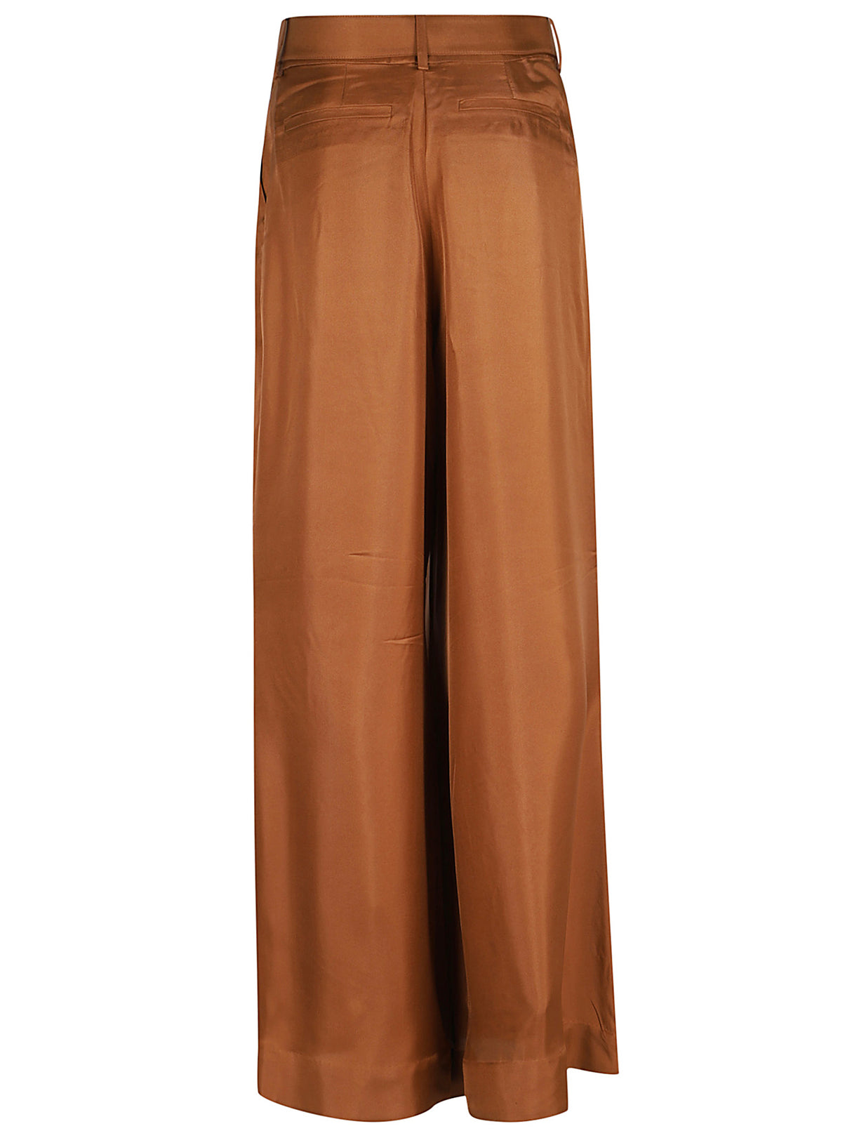 ZIMMERMANN High Waist Wide Leg Trousers with Pleats