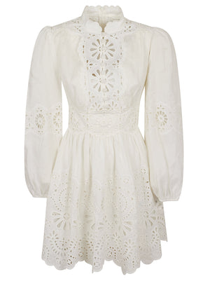 ZIMMERMANN Chic Linen Mini Dress for Women