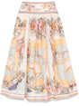 ZIMMERMANN Multicolour Mini Skirt