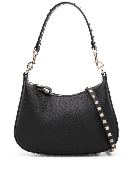 VALENTINO Mini Rocstud Leather Shoulder Handbag